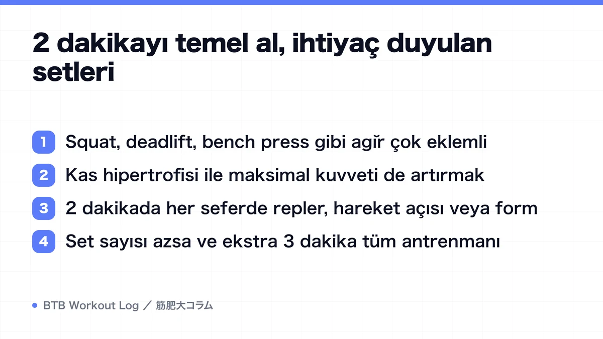 Diagram: 2 dakikayı temel al, ihtiyaç duyulan setleri