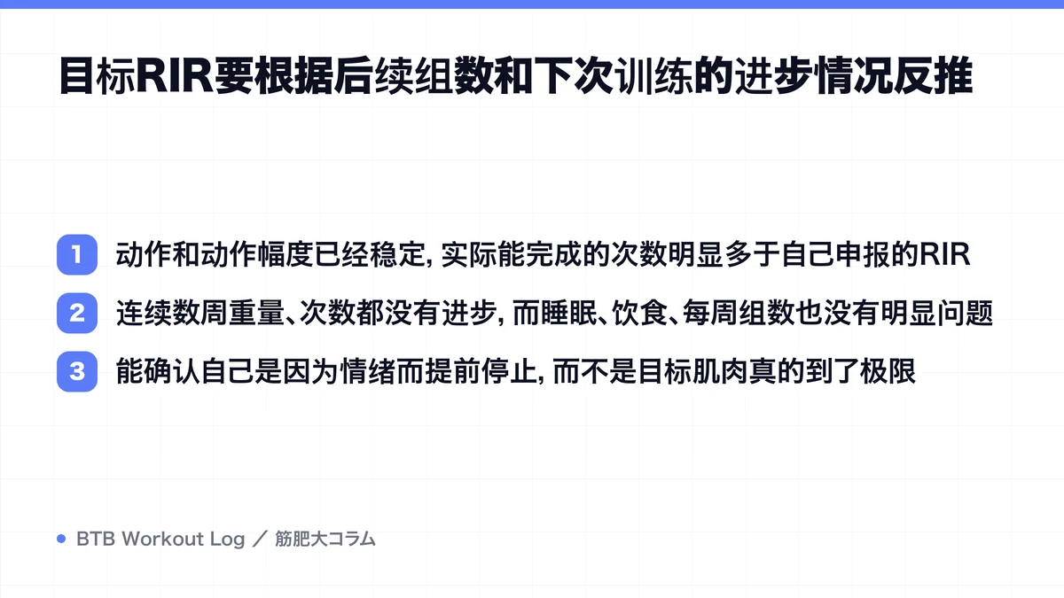 Diagram: 目标RIR要根据后续组数和下次训练的进步情况反推