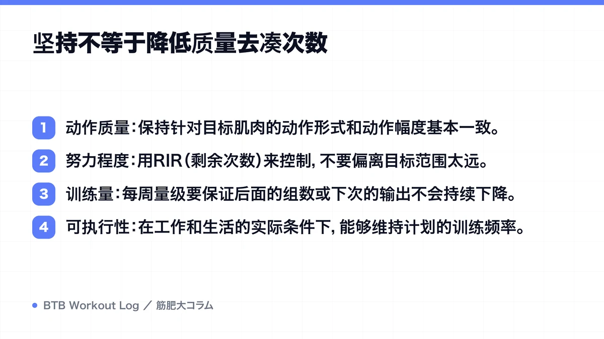 Diagram: 坚持不等于降低质量去凑次数