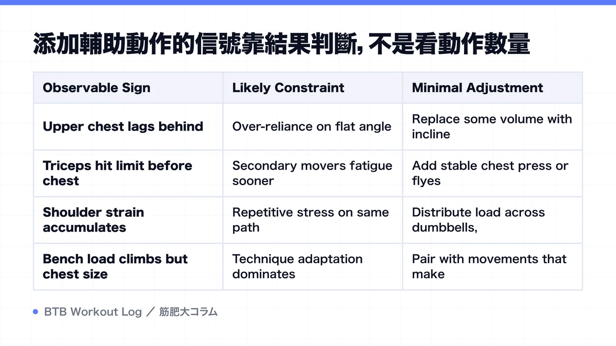 Diagram: 添加輔助動作的信號靠結果判斷，不是看動作數量