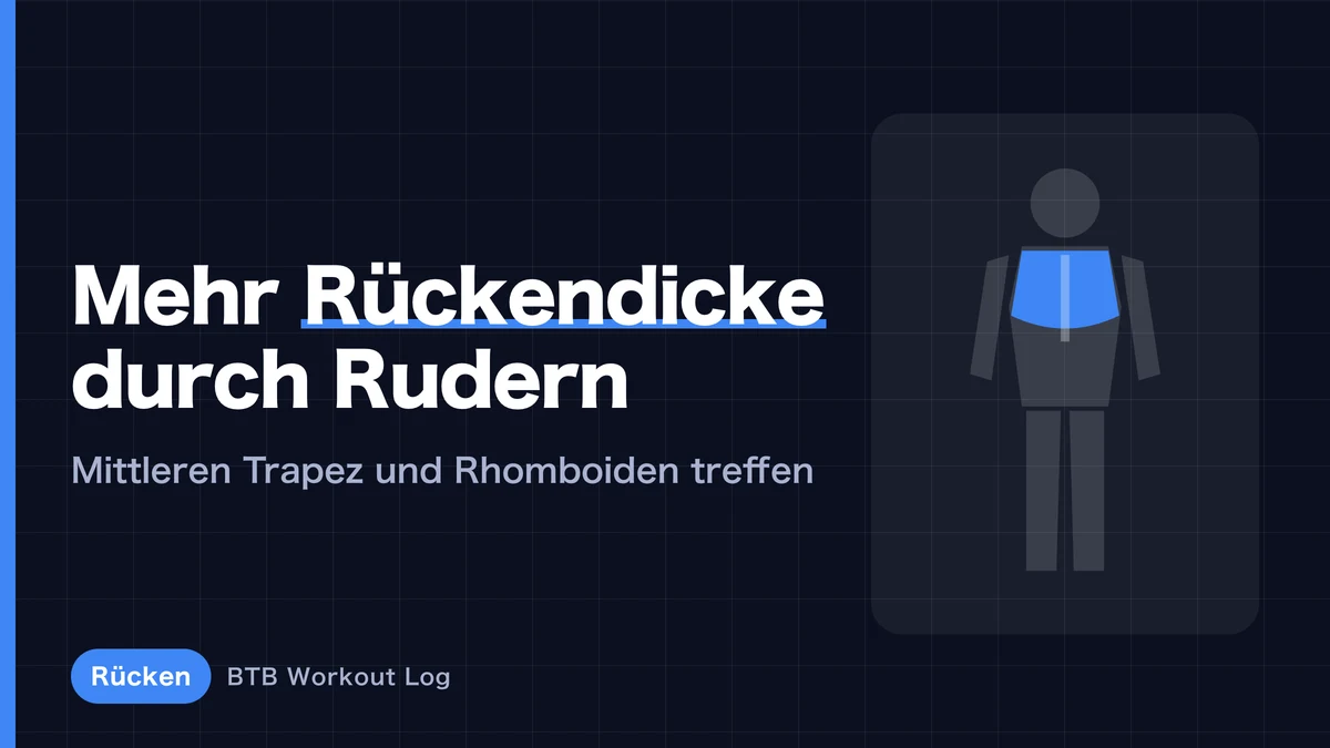 Rückendicke aufbauen | 5 Ruderübungen für mittleren Trapez und Rhomboiden