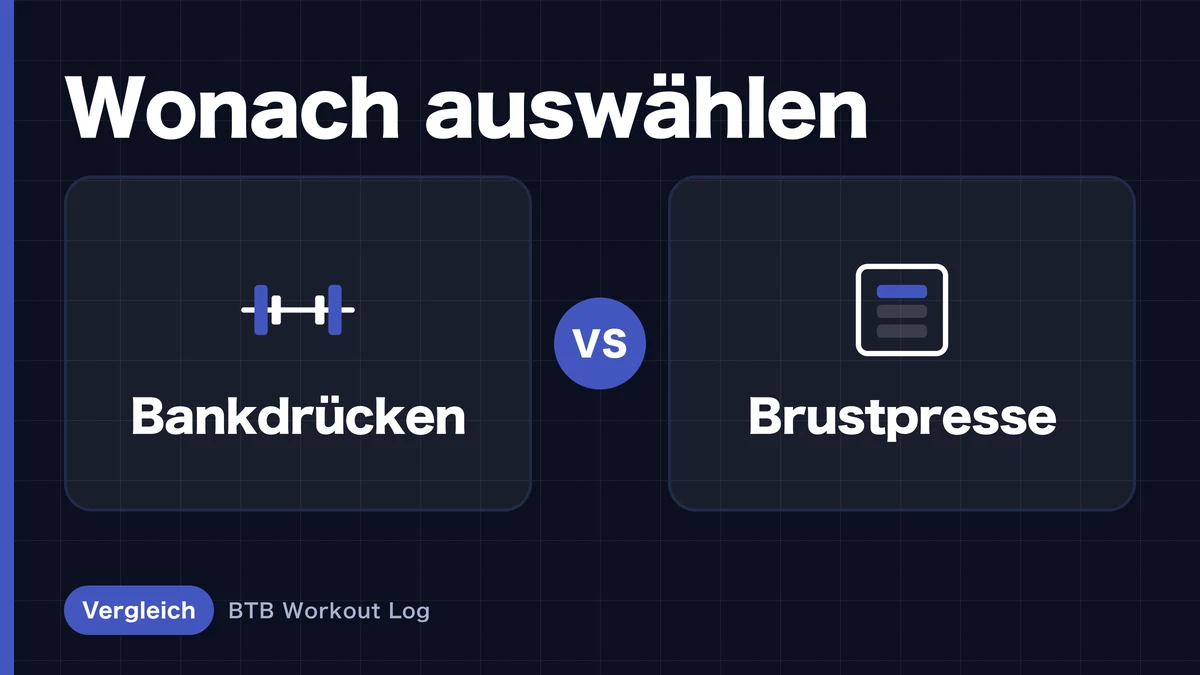 Bankdrücken vs. Brustpresse: Wie du beide für optimalen Muskelaufbau nutzt