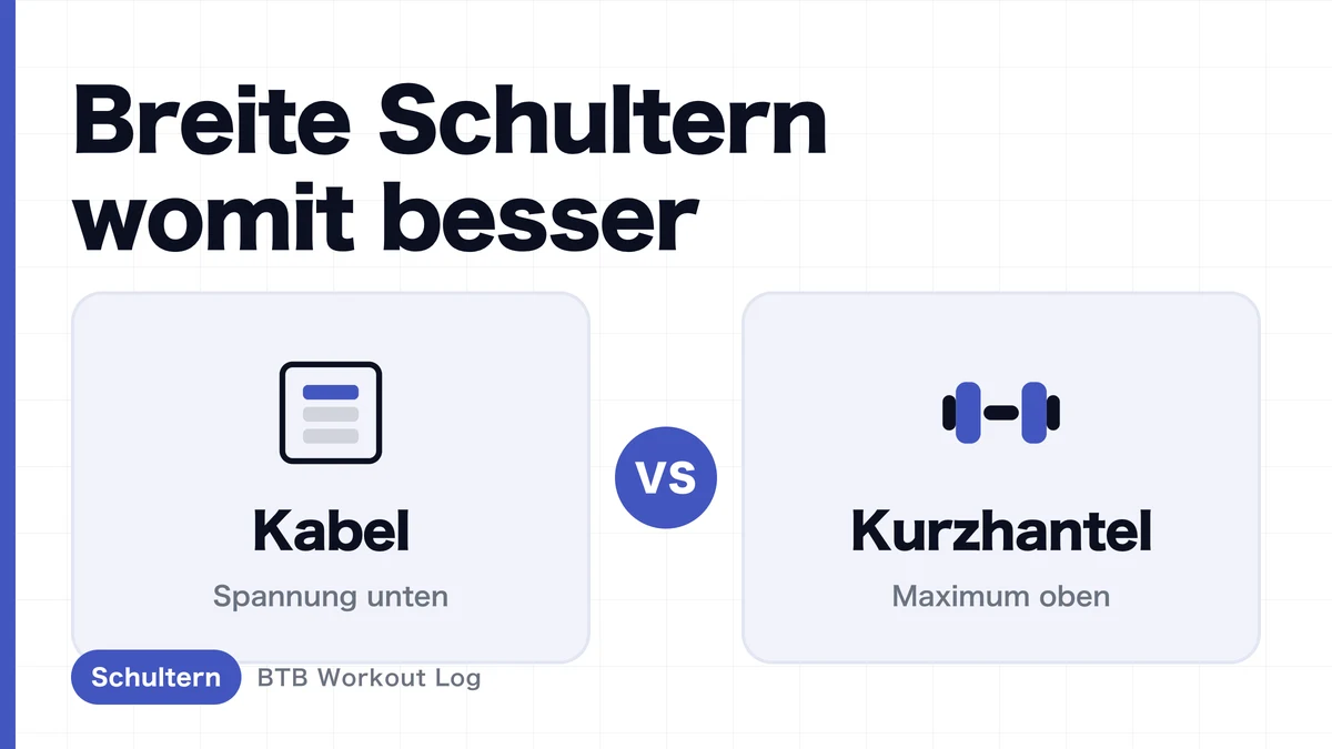 Kabel-Seitheben vs. Kurzhantel-Seitheben | Was macht breitere Schultern?