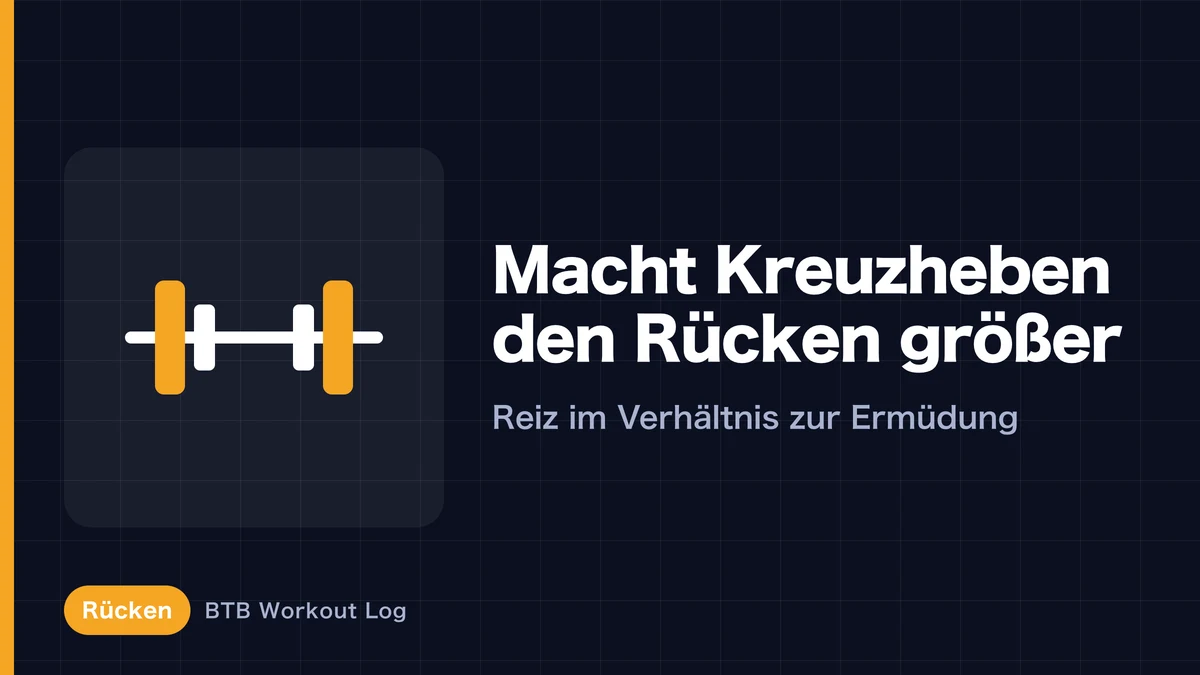 Kreuzheben für den Rücken | Wann es sich für den Muskelaufbau lohnt