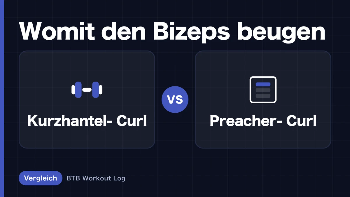 Hantelcurl vs. Preacher Curl: Welche Übung baut den Bizeps besser auf?