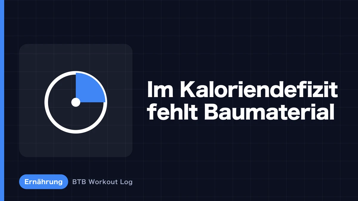 Warum Muskelaufbau bei Kaloriendefizit schwächer ausfällt
