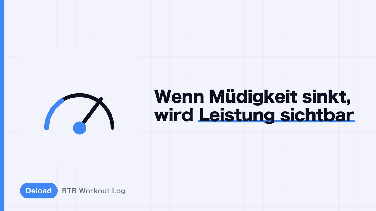 Deload-Woche: Warum Leistung danach zurückkommt