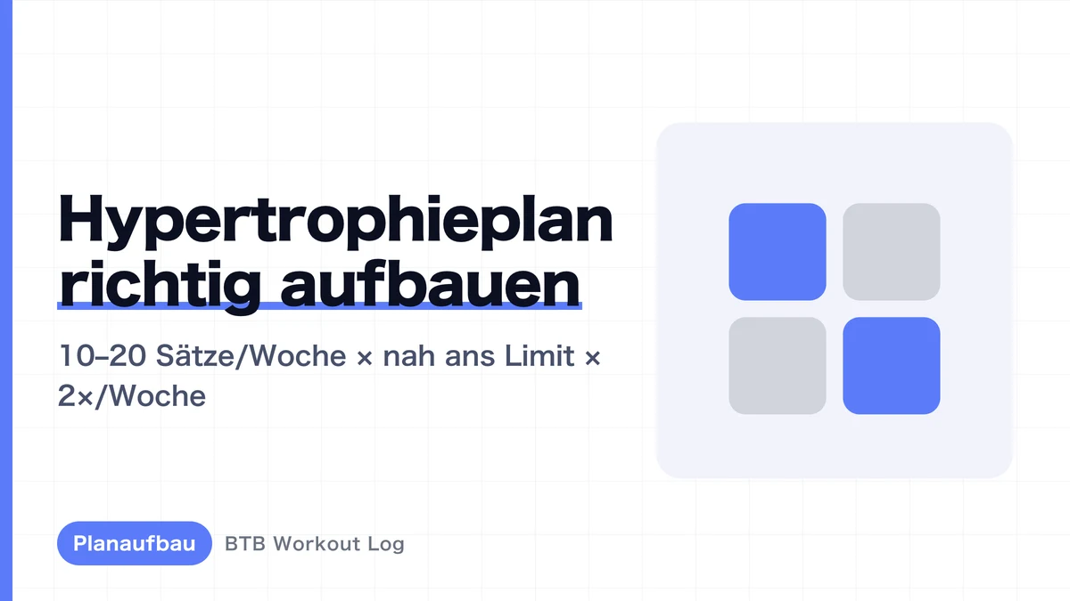 Der beste Muskelaufbau-Trainingsplan | Fertige Programme für 2–5 Tage pro Woche