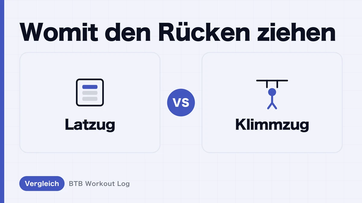 Klimmzüge vs Latzug – was baut mehr Rückenmuskeln auf?