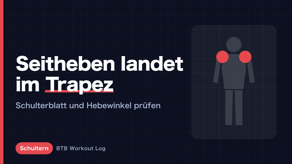 Seitheben belastet nur den Trapezmuskel | So triffst du den mittleren Deltamuskel