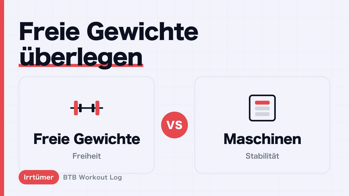 Freie Gewichte vs. Maschine – was ist besser?