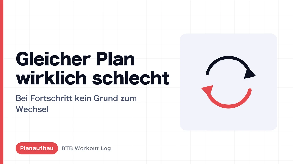 Gleiches Training jede Woche: Das Problem ist kleiner als du denkst