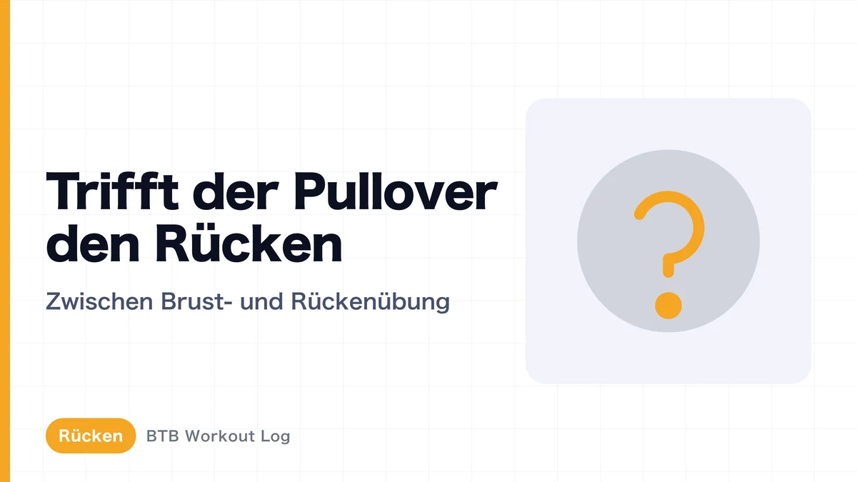Pullover für den Latissimus: Lohnt sich die Übung am Rückentag?