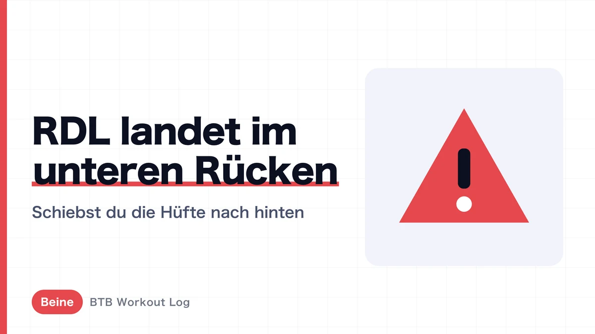 Rumänisches Kreuzheben: Warum du die Hamstrings nicht spürst | So entlastest du den unteren Rücken