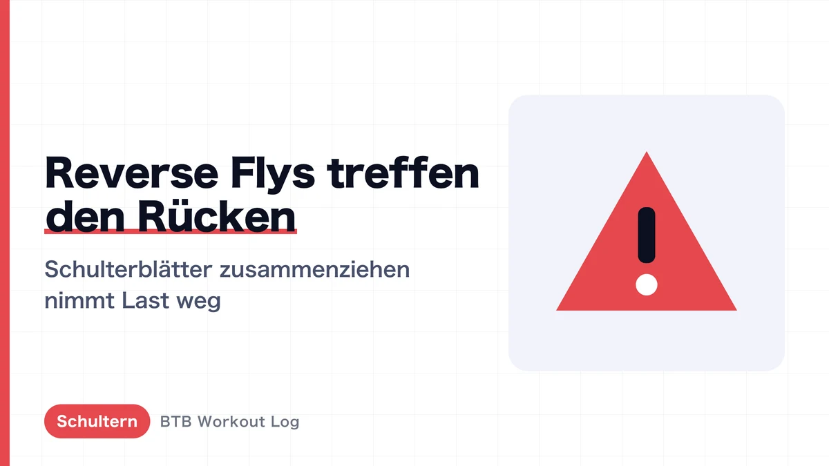 Rear-Delt-Fly trifft den Rücken | So bleibt die Last auf der hinteren Schulter
