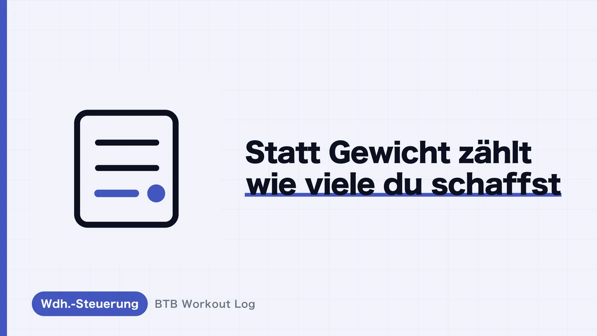 Die richtige Wiederholungszahl für Muskelaufbau | %1RM-Tabelle und wie du das richtige Gewicht wählst