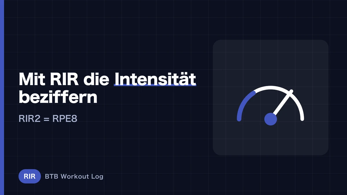 Was ist RIR? Ein vollständiger Leitfaden zum Verwalten der Trainingsintensität nach Wiederholungen in Reserve