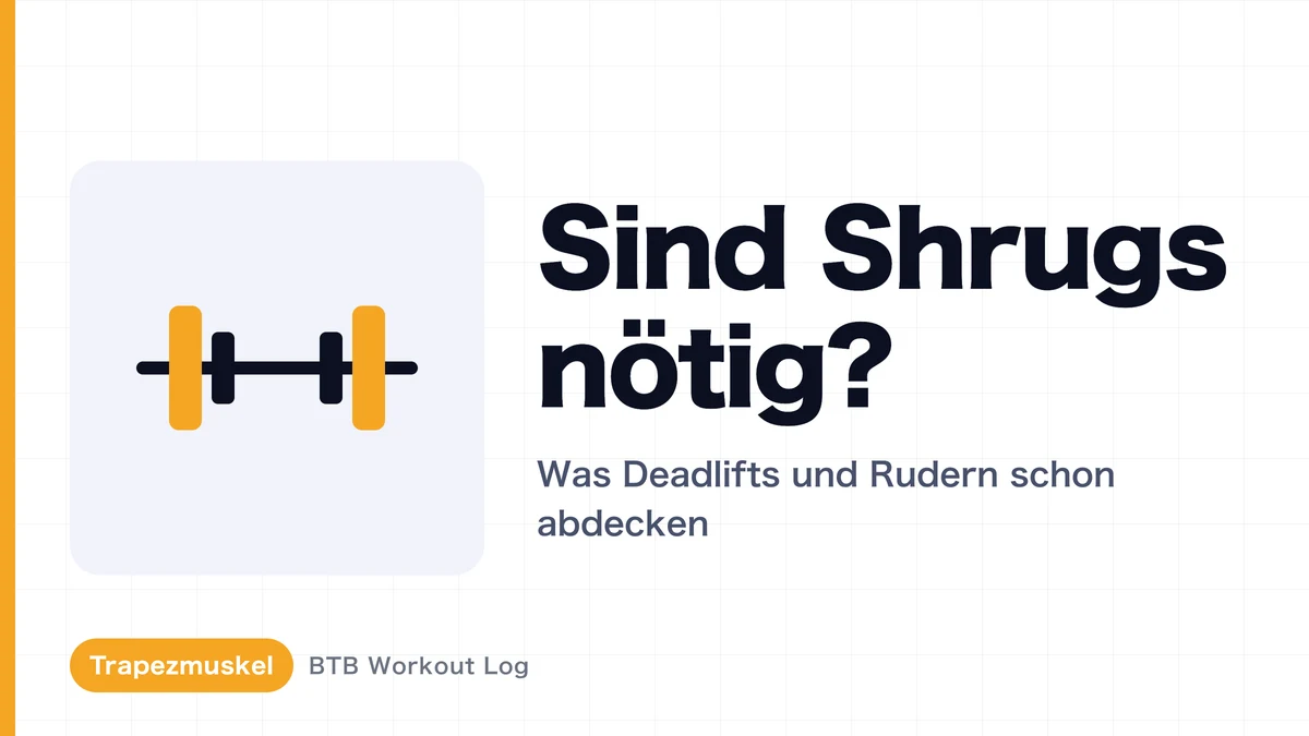 Trapezmuskel aufbauen: Brauchst du Shrugs – oder reichen Kreuzheben und Rudern?