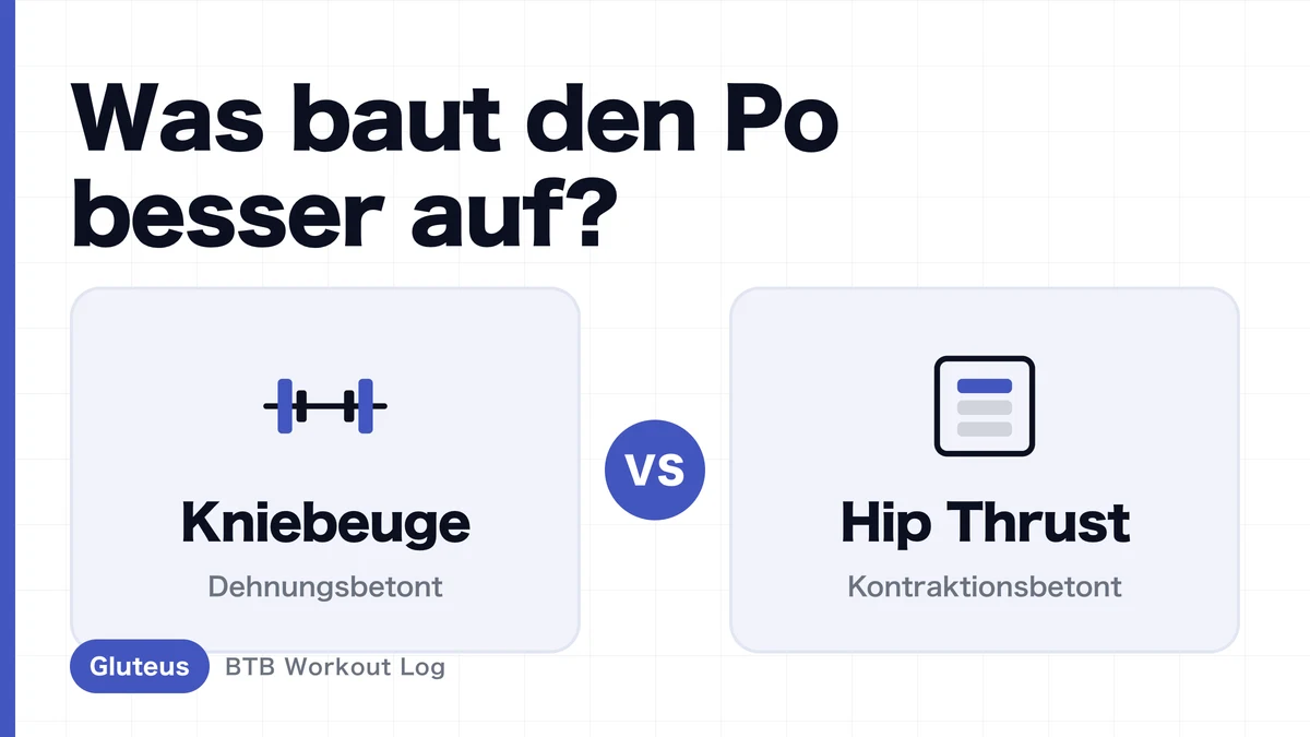 Kniebeuge oder Hip Thrust für einen größeren Po? Muskelaufbau des Gluteus im Vergleich