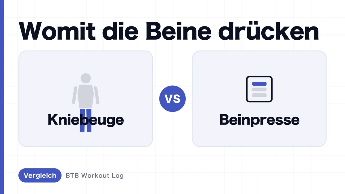 Kniebeugen vs. Beinpresse – was baut mehr Quadrizeps auf?