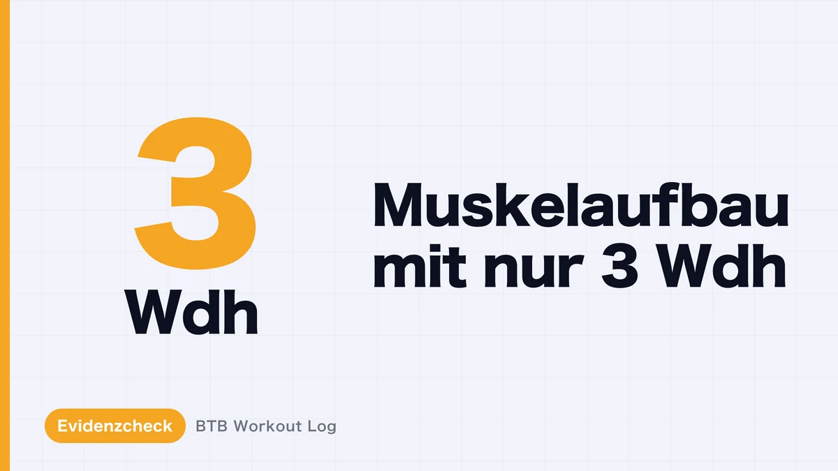 Muskelaufbau mit Maximalgewicht – reicht 3er Gewicht?