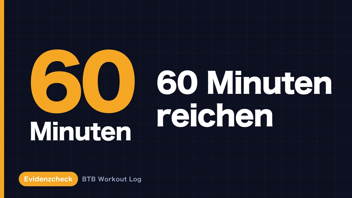 Muskelaufbau unter 60 Minuten – reicht das aus?
