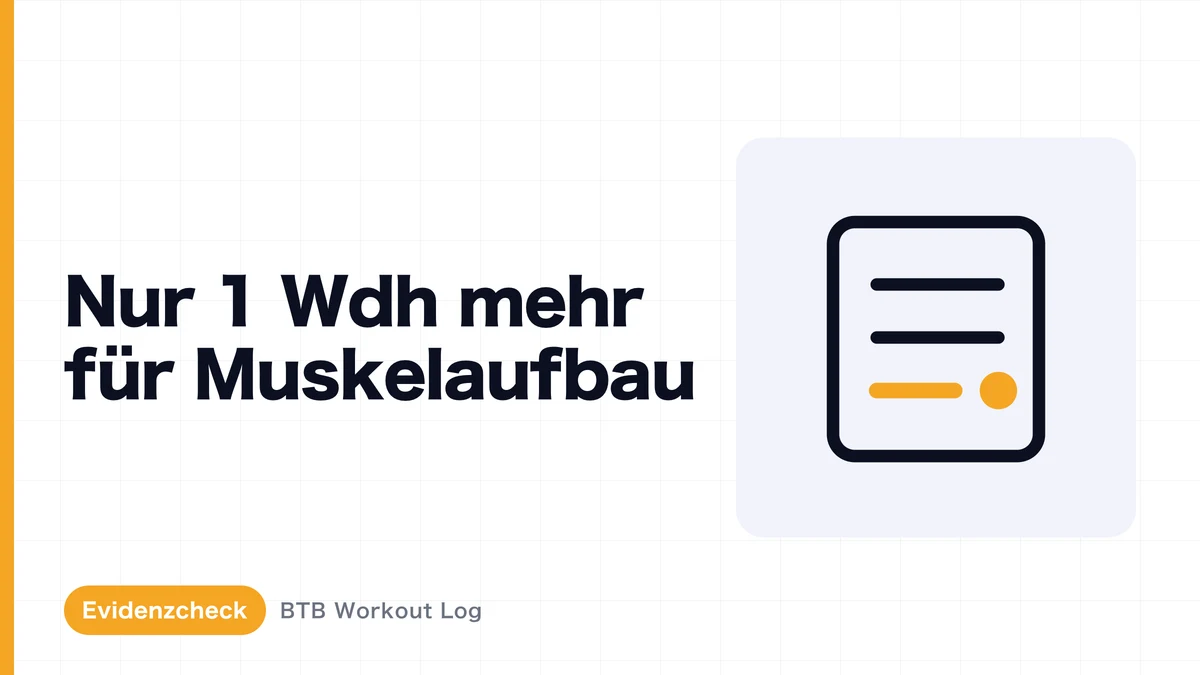 Muskelaufbau durch eine Wiederholung mehr – funktioniert's?