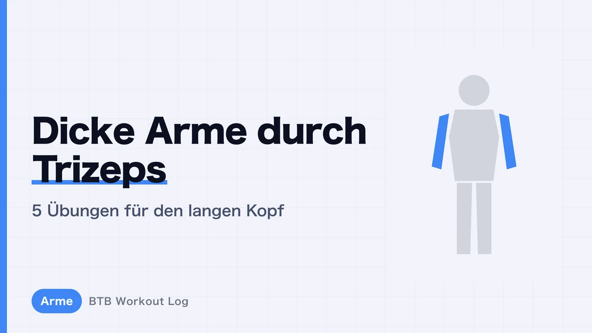 Trizeps langer Kopf | 5 Übungen für dickere Oberarme