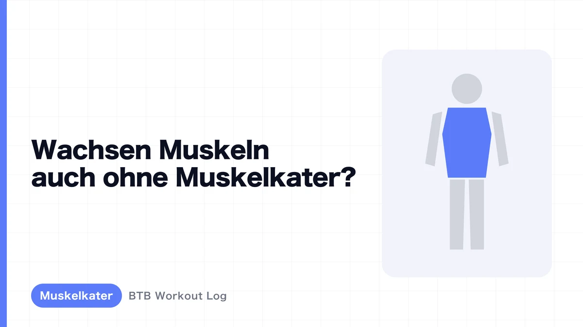 Muskelaufbau ohne Muskelkater – Warum?