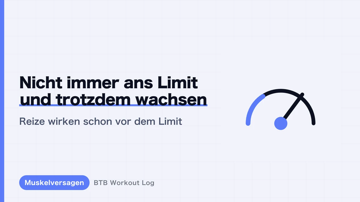 Warum Muskeln wachsen ohne jeden Satz bis zum Limit