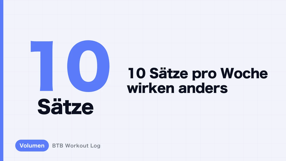 Warum 10 wöchentliche Sätze unterschiedliche Muskelaufbau-Ergebnisse liefern