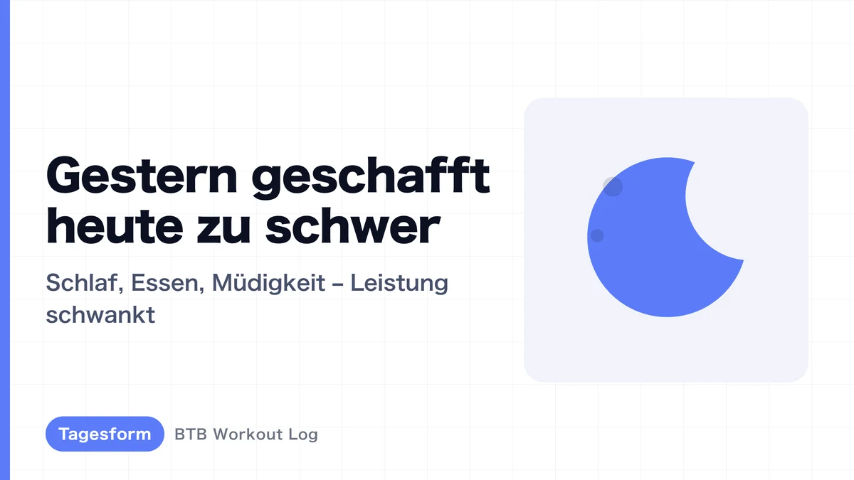 Warum fühlt sich das Gewicht von gestern heute plötzlich schwer an?