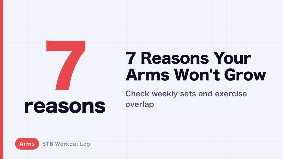Arms Not Growing? 7 Causes | Weekly Sets for Biceps and Triceps