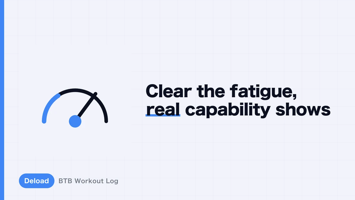 What Happens During a Deload? How Output Returns as Fatigue Clears