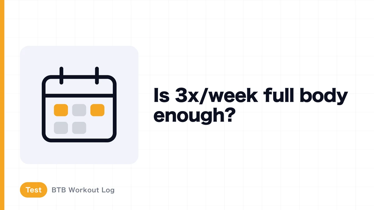 Can Three Full-Body Sessions a Week Grow Your Whole Body?