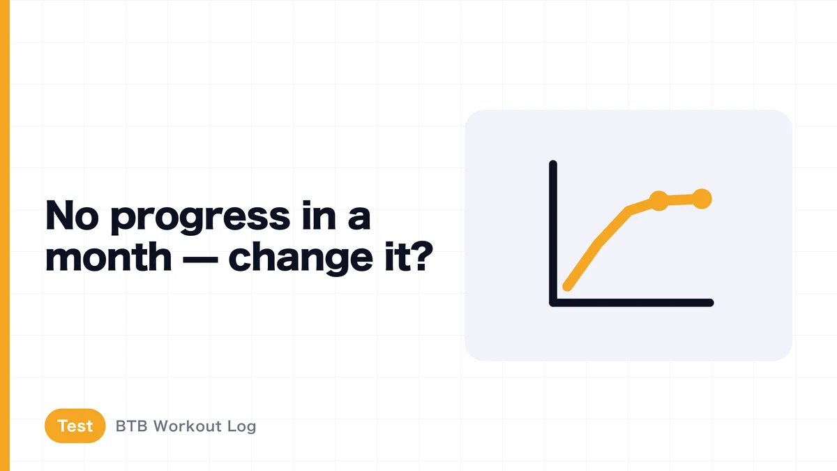 If Weight Hasn't Risen in a Month, Should You Change Your Program?