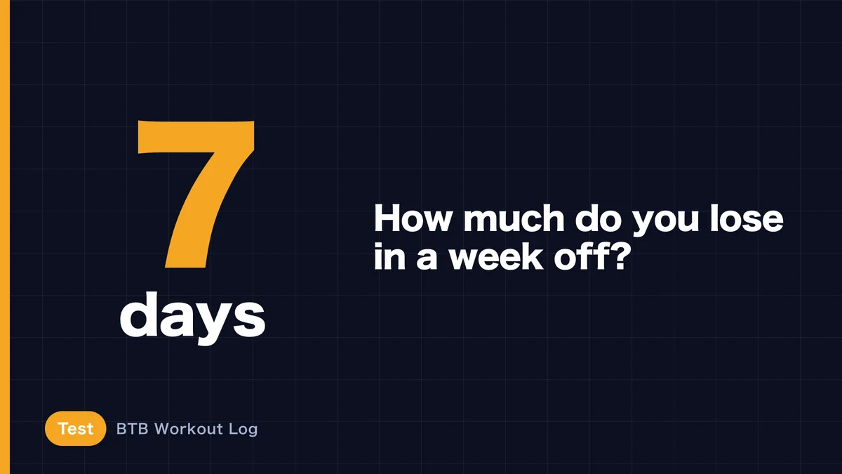 How Much Muscle Do You Lose After a Week Off?