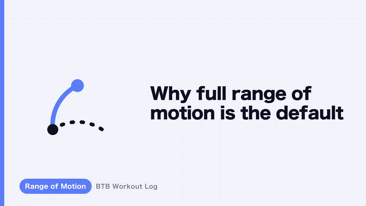 Why Full Range of Motion Is the Default for Hypertrophy