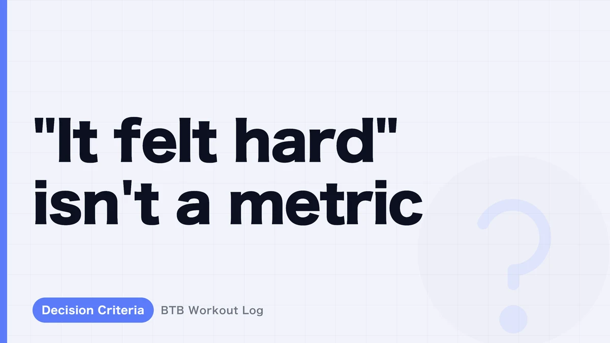 Why Progressive Overload Matters More Than "How Hard It Felt"