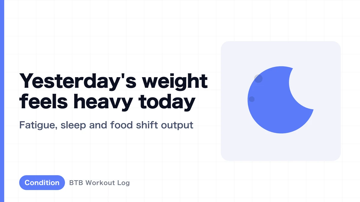 Why Does a Weight You Could Lift Yesterday Feel Heavy Today?