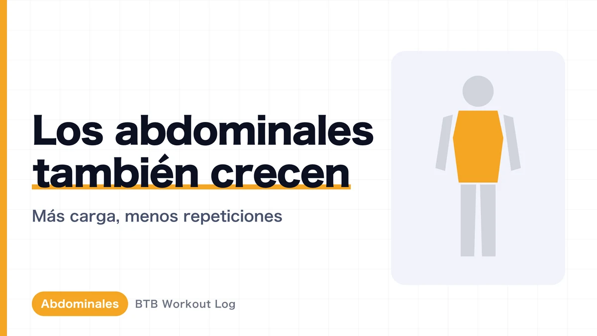 Hipertrofia abdominal: prioriza el peso para ganar grosor