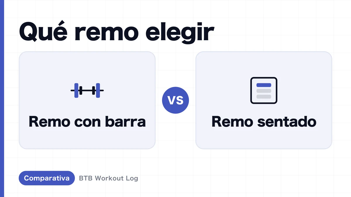 Remo con barra vs remo sentado: ¿cuál da más hipertrofia?