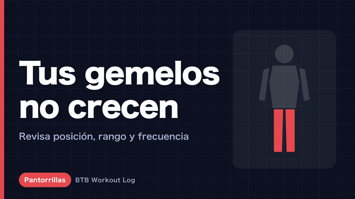 Gemelos que no crecen: 5 claves para lograr la hipertrofia muscular