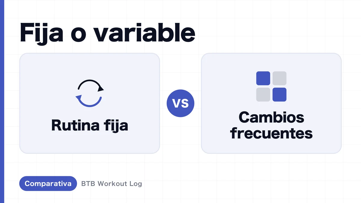 Rutina fija vs cambio frecuente de ejercicios: ¿cuál es mejor para la hipertrofia muscular?