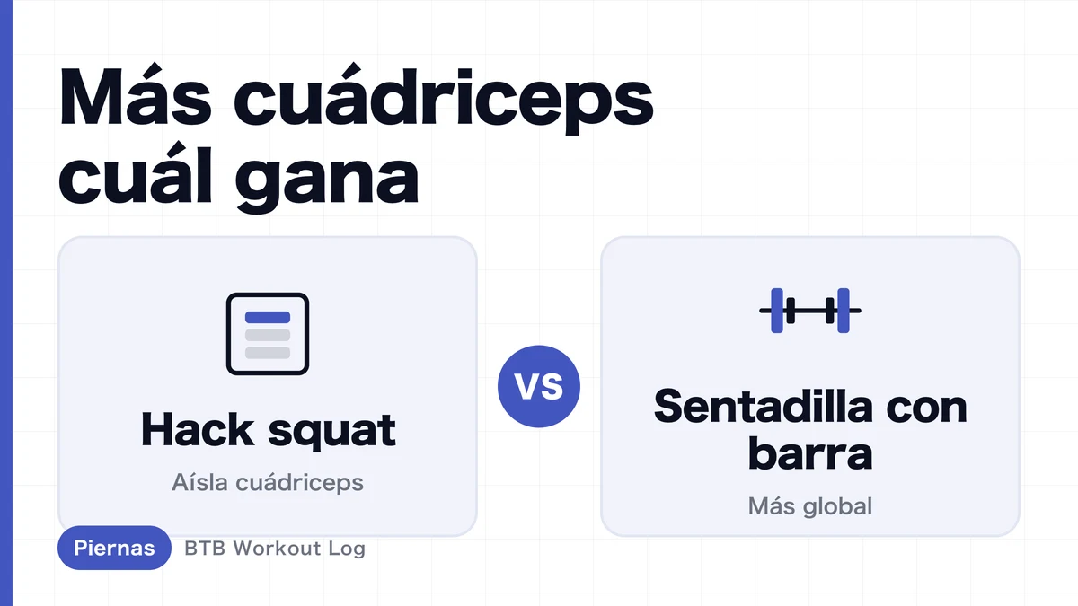 Hack squat vs sentadilla con barra | ¿Cuál logra más hipertrofia muscular del cuádriceps?