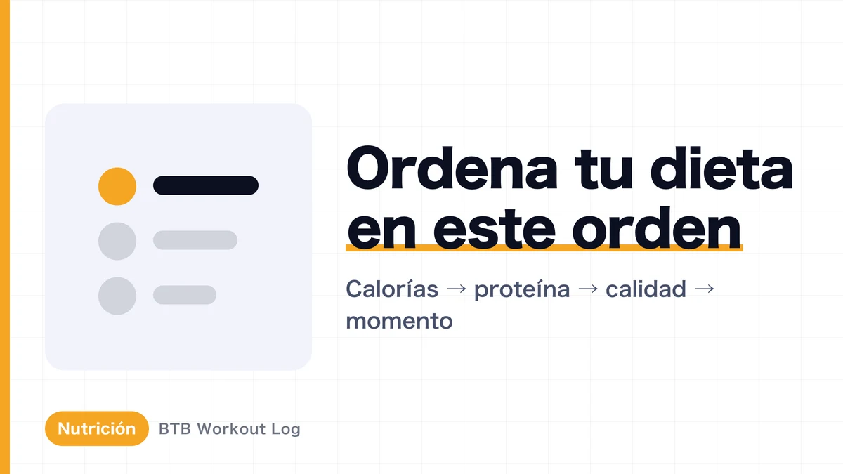 Guía completa de nutrición para ganar músculo | Calorías, proteína y orden de prioridades