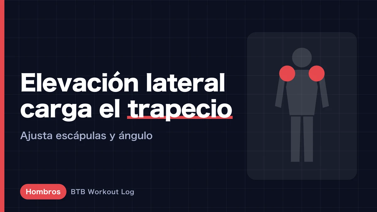 Elevaciones laterales: por qué solo notas el trapecio | Técnica para el deltoides medio