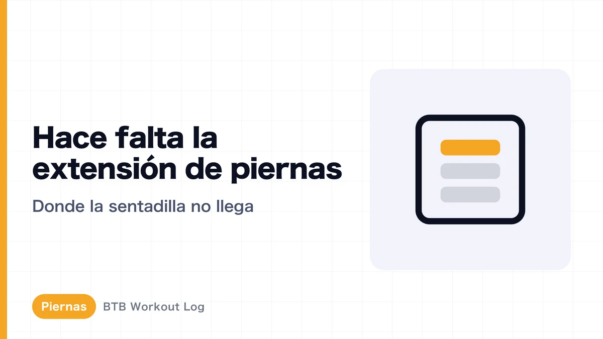 Extensión de piernas: ¿es necesaria para desarrollar todo el cuádriceps?