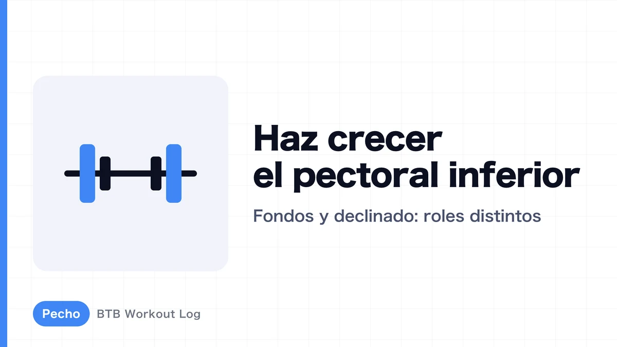 Pectoral inferior: cómo desarrollarlo | Fondos o press declinado