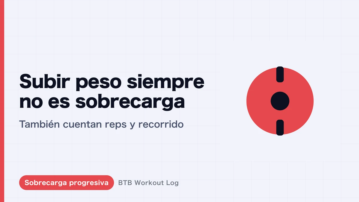 Aumentar peso cada sesión no es sinónimo de sobrecarga progresiva